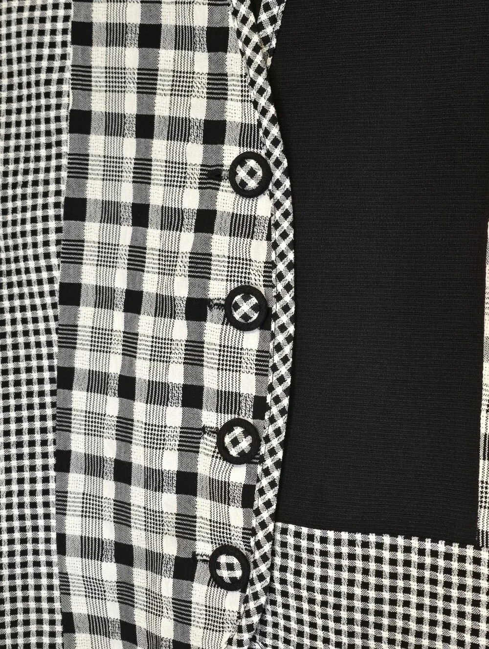 Vintage 90s Lindsey Scott Sport Patchwork Gingham Vest Size Large Made in USA